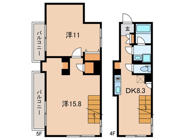 Bark Lane武蔵小山Ⅱの物件間取画像